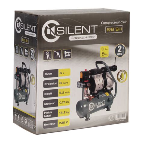 Lacme Silent Sh Compresseur D Air Lectrique Portatif