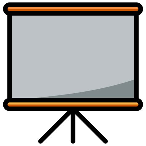 Projector screen Generic Outline Color icon