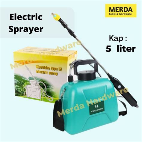 Jual Semprotan Rumput Elektrik 5 Liter Alat Semprot Cuci Mobil Gendong