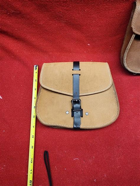 Leather Belt Bag Oil Tan Leather Belt Pouch D4 Kentucky Leather And