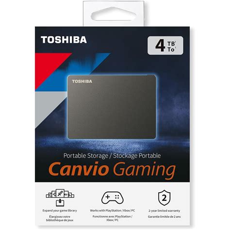 דיסק קשיח חיצוני Toshiba Canvio GAMING External4TB Black HDTX140EK3CA