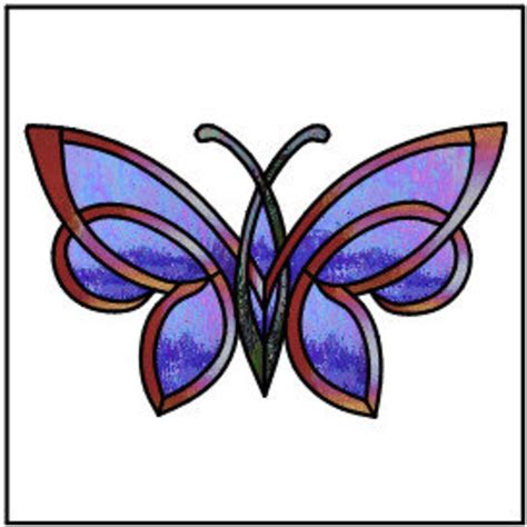 Butterfly Stained Glass Pattern Etsy