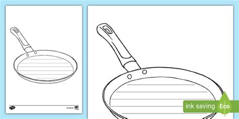 Frying Pan Template (Teacher-Made) - Twinkl