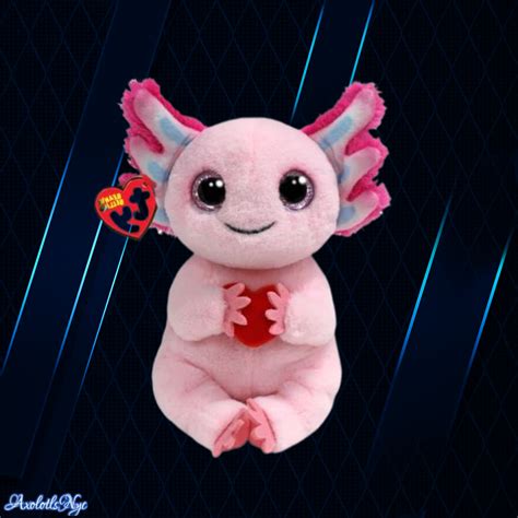 Ty Beanie Baby - LOCKY the 2024 Valentines Day Axolotl (8 Inch) - Axolotls NYC