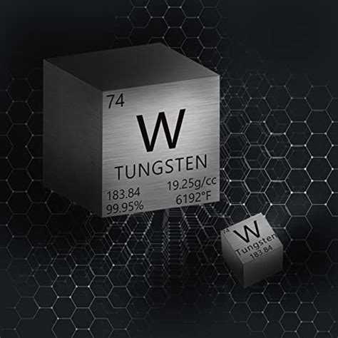 Pieces Tungsten Cube Pure Metal High Density Element Cube Metal