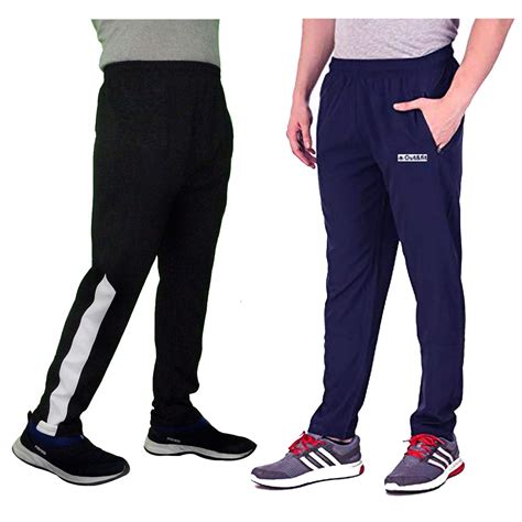 Outandfit Track Pant For Men Combo Pack Of 2 Plain Track Pant For Men