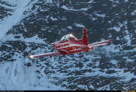 A Switzerland Air Force Pilatus Pc At Axalp Ebenfluh Range