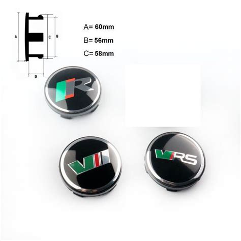 4pcs Styling 56mm 60mm Wheel Hub Center Caps Emblem Wheel Sticker