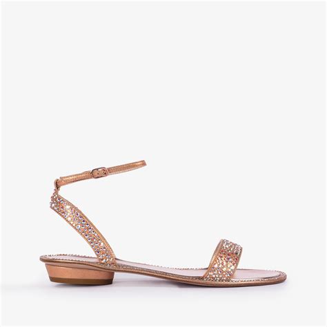 Phard Nude Crystals Flat Sandal Le Silla