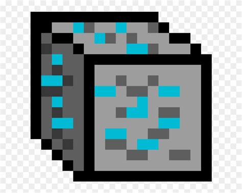 Minecraft Diamond Ore Pixel Art