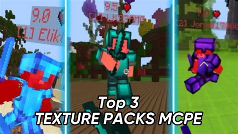 3 Texture Packs Pvp Para Minecraft Bedrock 119 Dynamic Duo Para Bedrock Y Mas Youtube