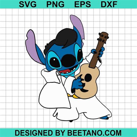 Stitch Elvis Presley Svg Elvis Presley Svg Disney Lilo Stitch Svg