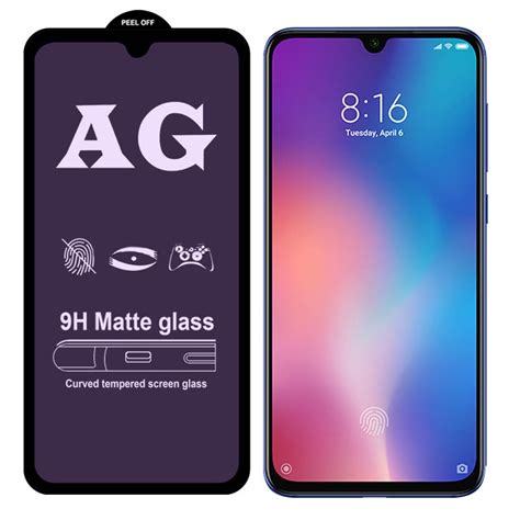 Pcs Ag Matte Anti Blue Light Full Cover Tempered Glass For Xiaomi