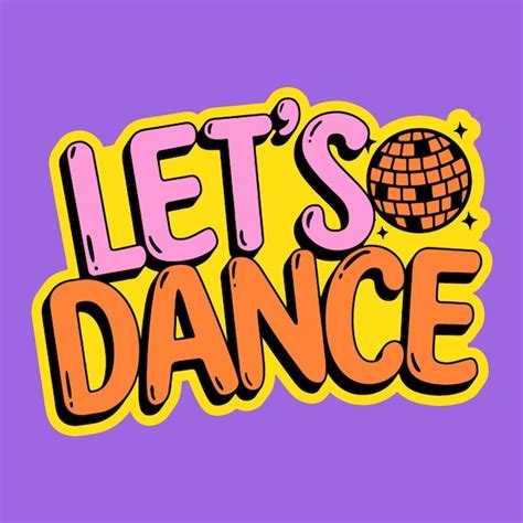 Premium Vector Lets Dance Retro Disco Ball Vector Art Illustration