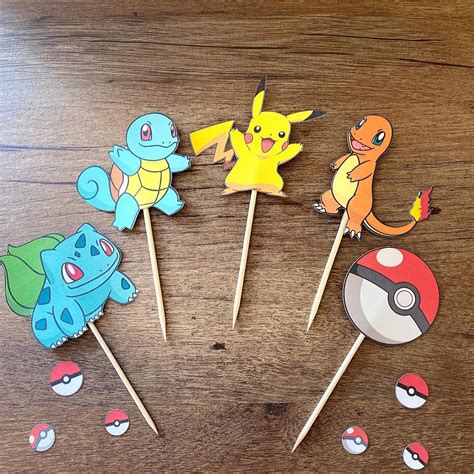 Pokemon Cupcake Toppers Printable