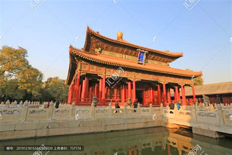 北京国子监辟雍殿历史古迹景区旅游景点摄影汇图网