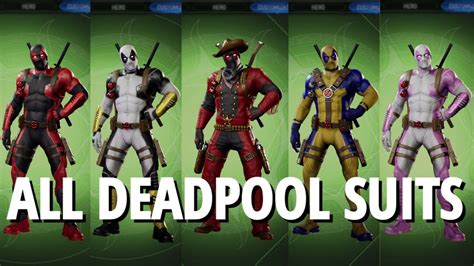 Every Deadpool Suit Showcase Midnight Suns Youtube