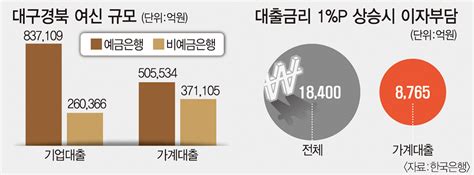 대출금리 1 오르면 대구경북지역 가계 이자부담 8천700억 급증 영남일보 사람과 지역의 가치를 생각합니다