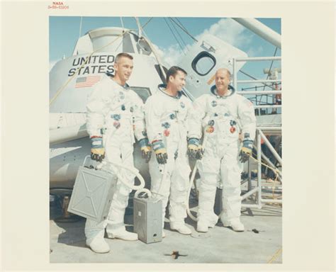 Bonhams Apollo 10 Crew With Command Module Vintage Nasa Chromogenic