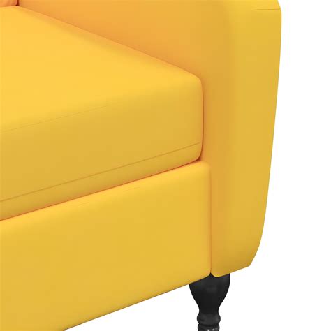 Fauteuil De Massage Inclinable Jaune Velours