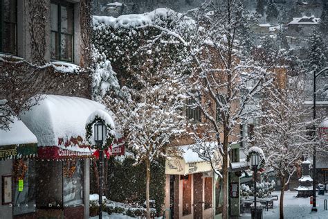 Snowy Downtown 36 Stock Image Ashland Oregon Sean Bagshaw Outdoor