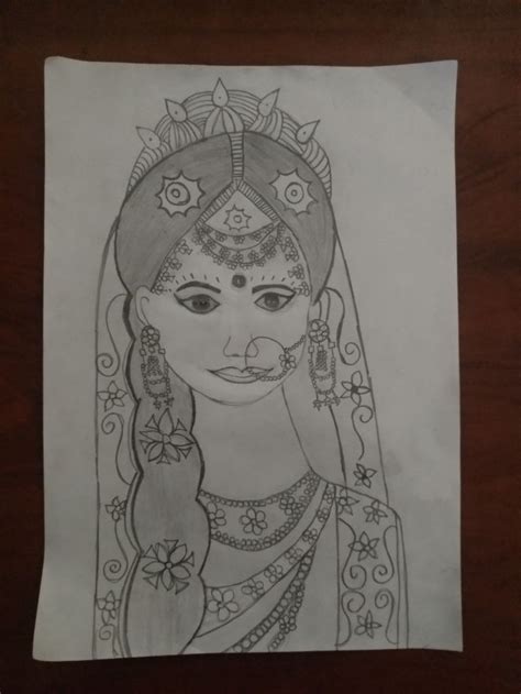 Rani Draupadi Pencil Sketch Sketches Pencil Sketch Artist