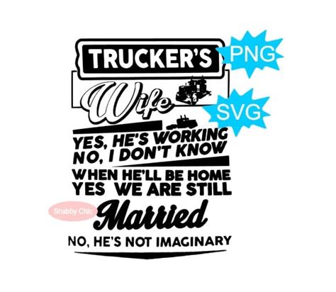 Truckers Wife Svg Png Truckers Wife Png Trucker Svg Trucker Etsy