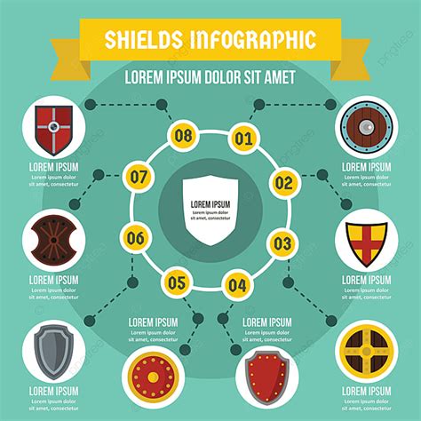 Infographic Concept Vector Art Png Shields Infographic Concept Flat