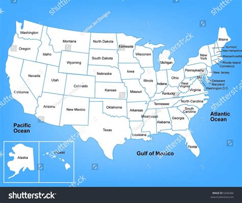 illustrated map   united states stock photo  shutterstock