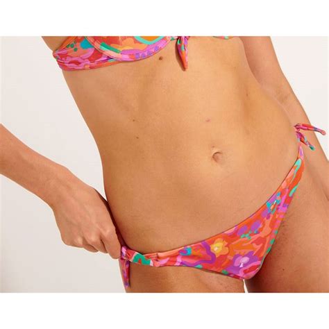 Mikta Umbala Bikini Bottoms In Floral Print Mandarin Banana Moon La