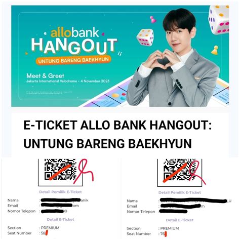 PREMIUM SECTION Tiket Ticket AlloBank Allo Bank Mega Hangout Meet