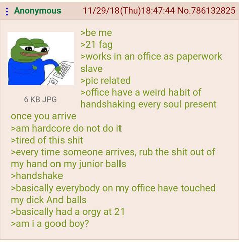 Anon Is Good Boy R Greentext Greentext Stories Know Your Meme