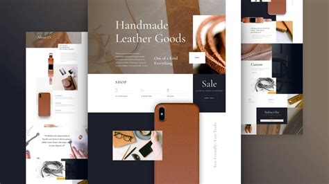 Get A Free Leather Company Layout Pack For Divi Serpcom