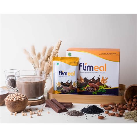 Jual Flimeal Meal Replacement 1 Box Isi 12 Sachet Shopee Indonesia