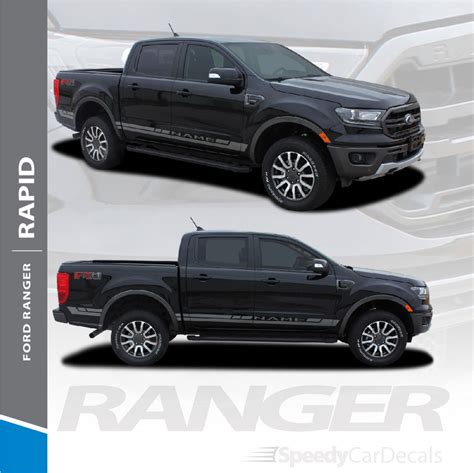 2019 2020 2021 2022 Ford Ranger Hood Stripes Vim Hood Decals Vinyl