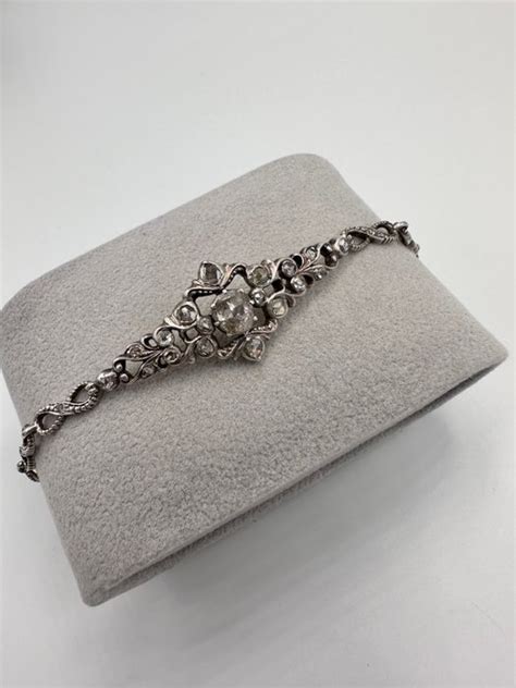 14 Quilates Oro Plata Brazalete Diamante Catawiki