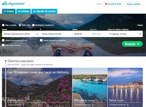 Guia completa para buscar vuelos en Skyscanner – Brindamos por viajar