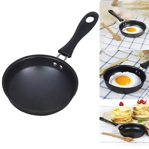 12cm Mini Non Stick Pan Flache Wok Steak Pfanne Wok Pfannkuchen Ei