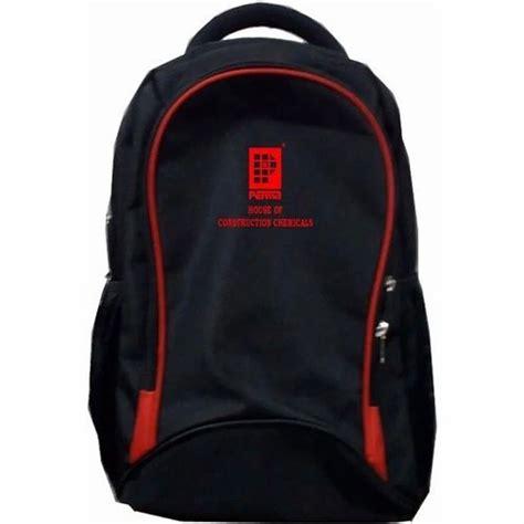 Polyester Plain Waterproof Laptop Backpack Bag For College At Rs