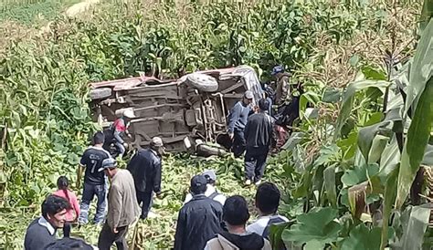 Cajamarca un muerto y cuatro heridos en accidente de tránsito