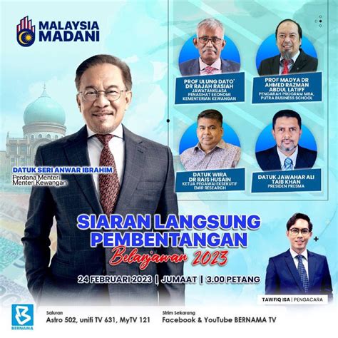 BERNAMA On Twitter BELANJAWAN 2023 MALAYSIA MADANI Tarikh 24