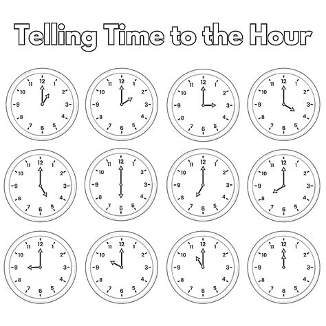 clock coloring pages printable