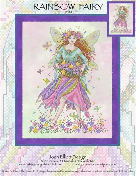 Rainbow Fairy Joan Elliott Cross Stitch Pattern Stitchery X Press