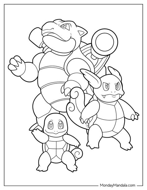 20 Blastoise Coloring Pages Free Pdf Printables