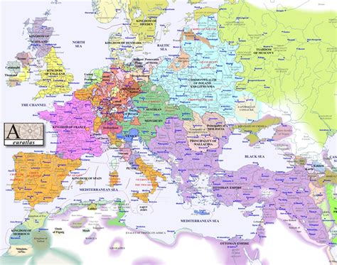 Europe Map 1600 Ad - Edithe Marchelle