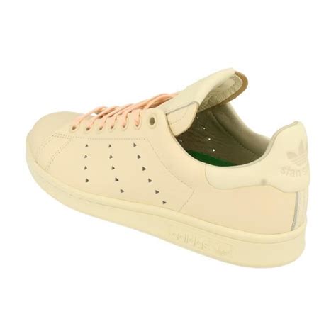 Baskets Hommes Adidas Originals Pw Stan Smith Beige Lacets