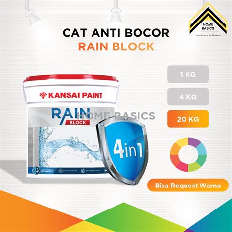 Jual Cat Tembok Anti Bocor Rain Block Kansai Paint Kg Cat