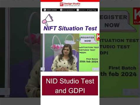 Nift Situation Test And Nid Studio Test Nid Nift Coaching In Delhi