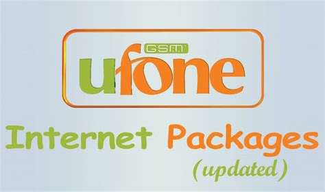 Ufone Internet Packages Daily Monthly Weekly Packages For