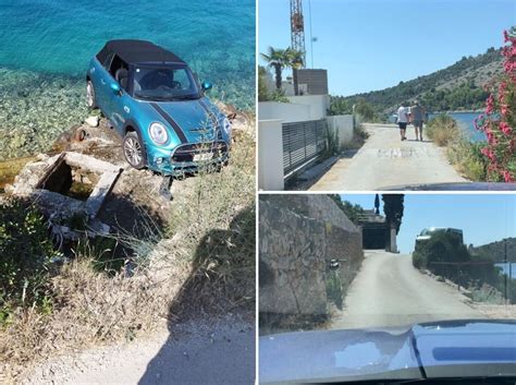 FOTO VIDEO Cesta uska kuće se grade do ruba Ljudi na plažama u